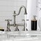 Kingston Brass KS3918AX Restoration Bathroom Bridge Faucet, Brushed Nickel KS3918AX - alternate 2